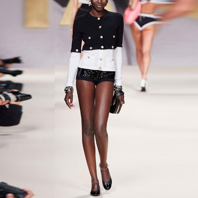 Shop (W) 香奈兒 SS22 黑色羊絨開衫毛衣 P72780-K10442-NI562