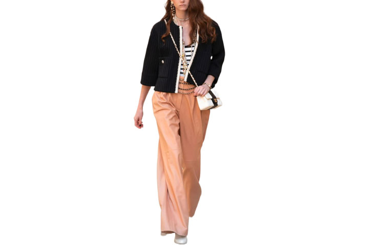 Order (W) CHANEL SS22 Top de Punto Negro Básico Manga Larga P71829-V63372-94305