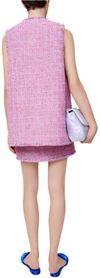 (Women) CHANEL SS22 Pink Tweed V-Neck Vest P72406-V64019-NG768 Lookbook (Women) CHANEL SS22 Pink Tweed V-Neck Vest P72406-V64019-NG768