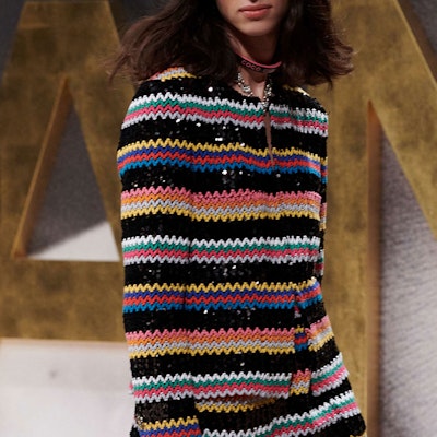 (W) 香奈兒 SS22 亮片條紋外套 - 多色 P72607V64263NH843 Lookbook (W) 香奈兒 SS22 亮片條紋外套 - 多色 P72607V64263NH843