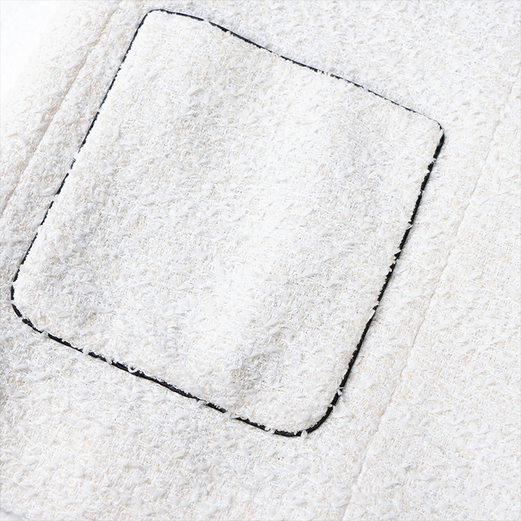 (Women) CHANEL SS22  White Cotton Silk Tweed Jacket P72420-V63388-NG158 圖 6