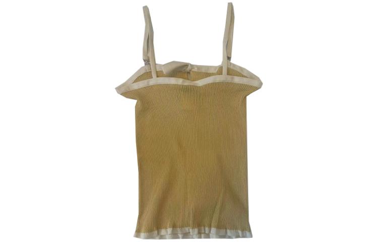 Lookbook (W) CHANEL SS22 Top Recto Cuadrado Bicolor Amarillo para Mujer P72250-K10403-NH413