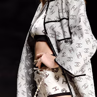 Shop (W) Chanel SS22 灰色粗花呢亮片圓領外套 P72591-V64160-MB103