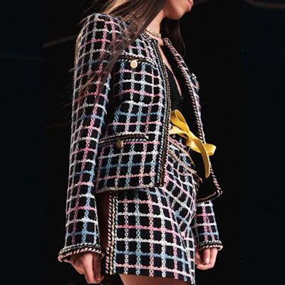 (Women) Chanel SS22 Tweed Plaid Jacket Multi-Color P72500-V64261-NH839 Shop (Women) Chanel SS22 Tweed Plaid Jacket Multi-Color P72500-V64261-NH839