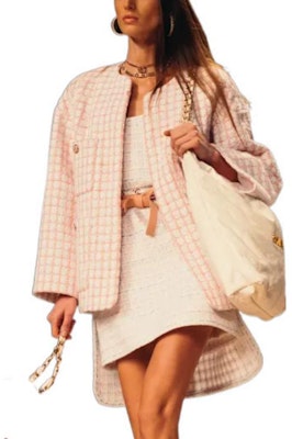 (Women) CHANEL SS22 White Sleeveless Tweed Dress for Women P72531-V64182-NH635 Shop (Women) CHANEL SS22 White Sleeveless Tweed Dress for Women P72531-V64182-NH635