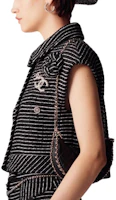 Purchase (Women) CHANEL SS23 Black Cotton Tweed Button-Up Vest. P74408-V65951-NM465