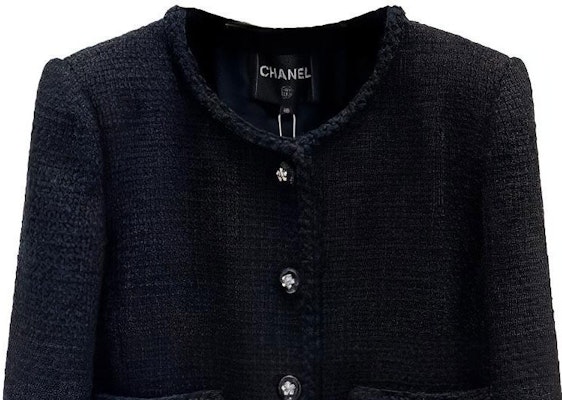 (W) 香奈儿2023春夏黑色圆领长袖针织开衫. P75863-V19676-NU983 Shop (W) 香奈儿2023春夏黑色圆领长袖针织开衫. P75863-V19676-NU983