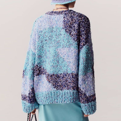 (W) 샤넬 SS23 스트라이프 컬러블록 스팽글 니트 가디건 멀티컬러. P74708-K10721-NN082 Shop (W) 샤넬 SS23 스트라이프 컬러블록 스팽글 니트 가디건 멀티컬러. P74708-K10721-NN082