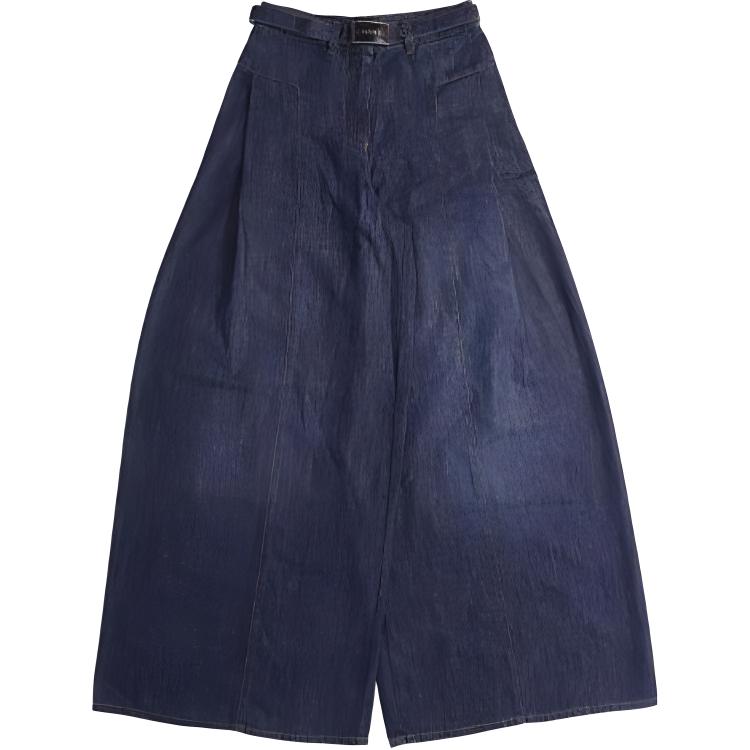 (Women) CHANEL SS23  Wide-Leg Loose Denim Jeans Blue Color P74945-V66449-NN574