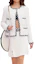 Order (W) 샤넬 SS23 블랙 화이트 트위드 여성용 싱글 브레스트 자켓. P73933-V49084-00100