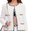 Shop (W) 샤넬 SS23 블랙 화이트 트위드 여성용 싱글 브레스트 자켓. P73933-V49084-00100