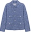 Order (Women) CHANEL SS23 Blue Houndstooth Cotton Tweed Knit Jacket for Women. P74428-V65954-NM468