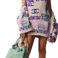 Sizing (Women) CHANEL SS23 Graffiti Letter Logo Jacquard Knit Sweater Women Multicolor P74736-K10718-NN056