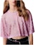 Buy (Women) CHANEL SS23 Pink Round Neck T-Shirt with Rhinestone Accents for Women. P74586-K10690-NN084