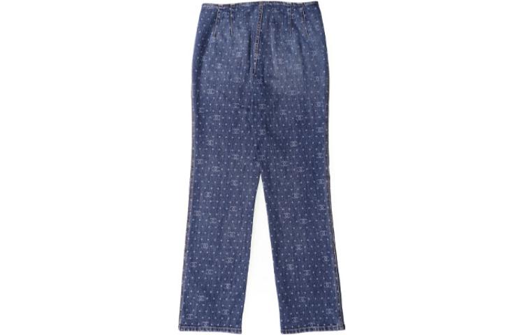 Lookbook (W) 香奈儿 SS23 波点Logo牛仔裤 女士 - 蓝色 P74503-V66064-NM678