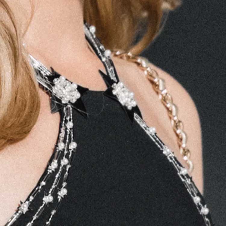 Details for (Women) CHANEL SS24  Black Halterneck Chain Bikini. P76373-V65779-NT497