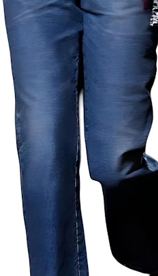 (Women) CHANEL SS24 Washed Blue Chain Embellished Mid-Waist Jeans. P76791-V69116-NX158 Purchase (Women) CHANEL SS24 Washed Blue Chain Embellished Mid-Waist Jeans. P76791-V69116-NX158