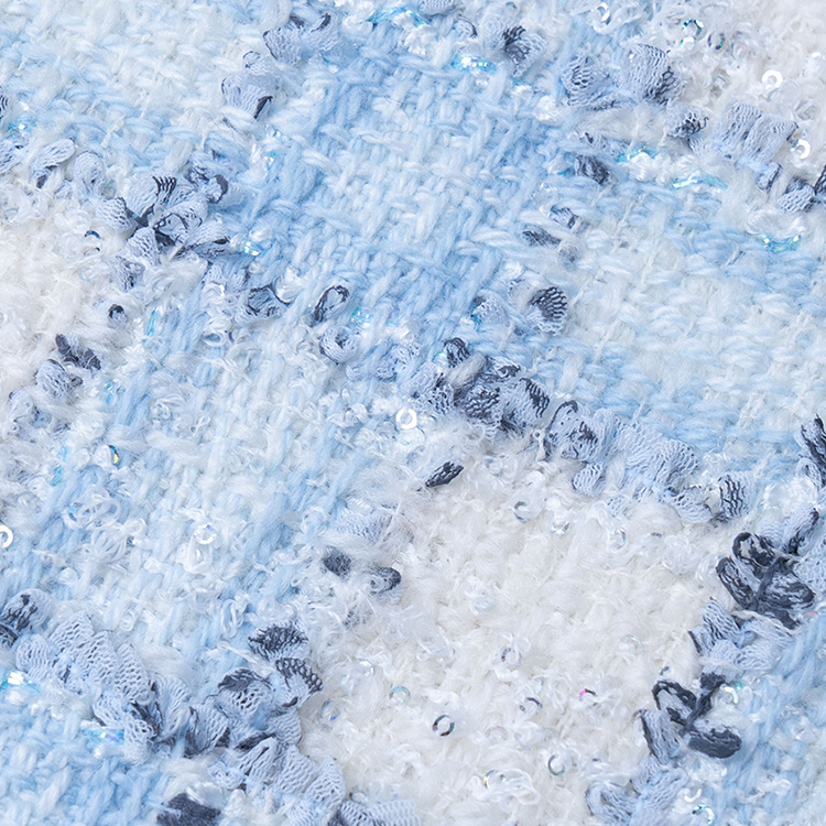 Details for (Women) Chanel SS24 Blue Patch Pocket Plaid Button-Up Jacket P73383-V64905-NJ572