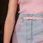 Details for (Women) CHANEL SS24 Gradient Mid-Rise Straight-Cut Denim Shorts for Women. P76403-V68290-NT299