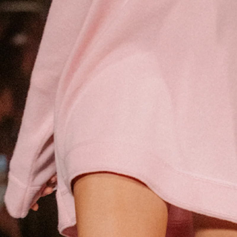 Sizing (W) CHANEL SS24 粉色條紋圓領長袖休閒連衣裙 女裝款式 P76434-K10983-NT056