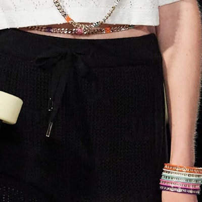 (Women) CHANEL SS24 Striped Mid-Waist Casual Shorts Black P76544-K11011-NT545 Purchase (Women) CHANEL SS24 Striped Mid-Waist Casual Shorts Black P76544-K11011-NT545