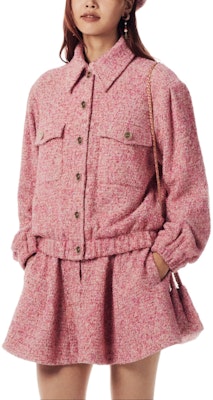 (Women) CHANEL SS24 Striped Pink Mid-Rise A-Line Casual Skirt for Women. P76696-V68544-NU892 Buy (Women) CHANEL SS24 Striped Pink Mid-Rise A-Line Casual Skirt for Women. P76696-V68544-NU892