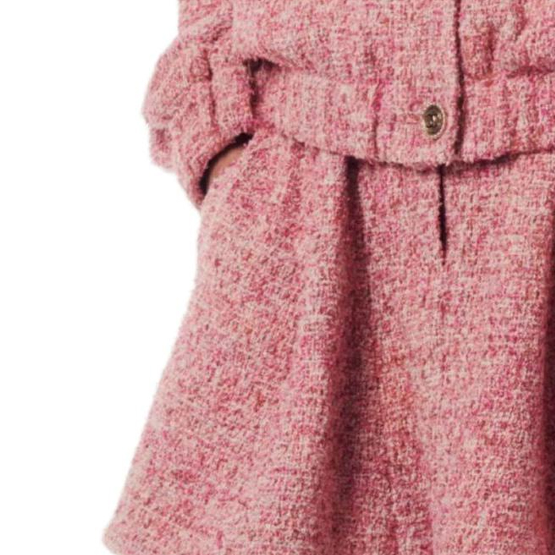 Shop (W) 香奈兒SS24條紋粉色中腰A字休閒裙女款 P76696-V68544-NU892