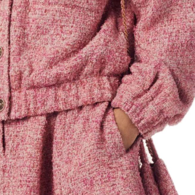 Purchase (W) 香奈兒SS24條紋粉色中腰A字休閒裙女款 P76696-V68544-NU892