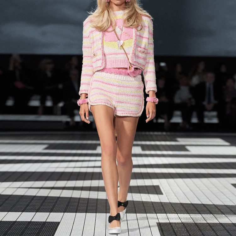 (Women) CHANEL SS24 Striped Round Neck Casual Long Sleeve Jacket Women Floral. P76603-K11042-NU631 圖 4