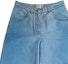 Shop (Women) CHANEL SS24 Tie-Dye High-Waist Loose Wide-Leg Jeans Women Washed Blue. P76361-V68290-NT300
