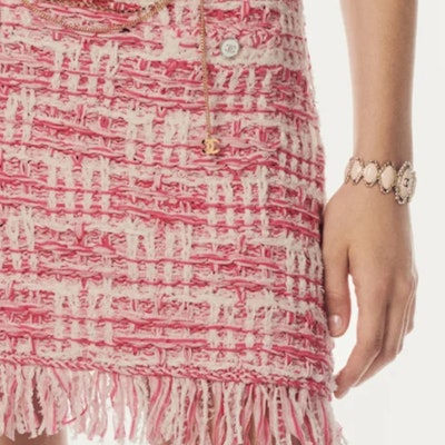 (Women) CHANEL SS25 Colorblock A-Line Mid-Waist Casual Skirt Women’s Pink. P77006K-11117-NW377 Sizing (Women) CHANEL SS25 Colorblock A-Line Mid-Waist Casual Skirt Women’s Pink. P77006K-11117-NW377