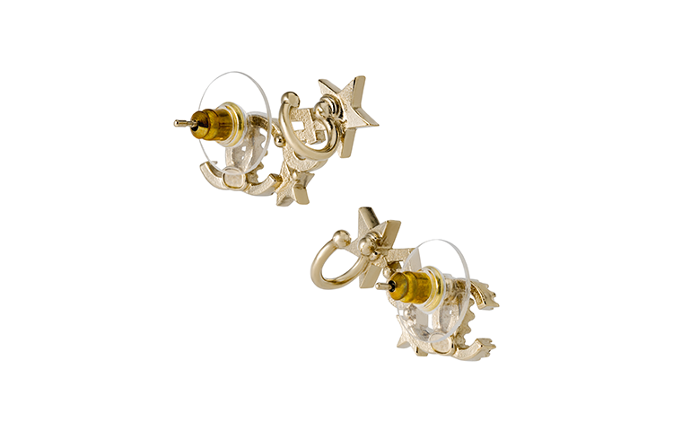 (Women) CHANEL Star No.5 Gold Metal & Rhinestone Earrings for Women - Gold. AB8071-B07810-NH432 圖 4