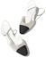 Lookbook (W) Chanel Strass 20mm Slingbacks Silber Schwarz Grosgrain G31319-Y56637-K5973