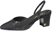 Buy (Women) Chanel Strass 65mm Slingbacks Black Grosgrain G31318-Y56641-94305