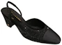 Order (W) Chanel Strass 65mm Slingbacks Schwarz Grosgrain G31318-Y56641-94305