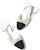 (W) Chanel Strass 65mm Slingback Perak Hitam Grosgrain G31318-Y56637-K5973