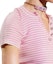 Purchase (Women) CHANEL Striped Button Pullover Short Sleeve Pink T-Shirt Women SS24 Collection. P76521-K10998-NT454