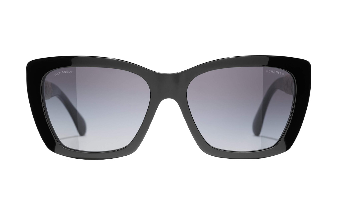 Order (Women) CHANEL Stylish Butterfly Black Sunglasses for Women. CH5476Q1082S6