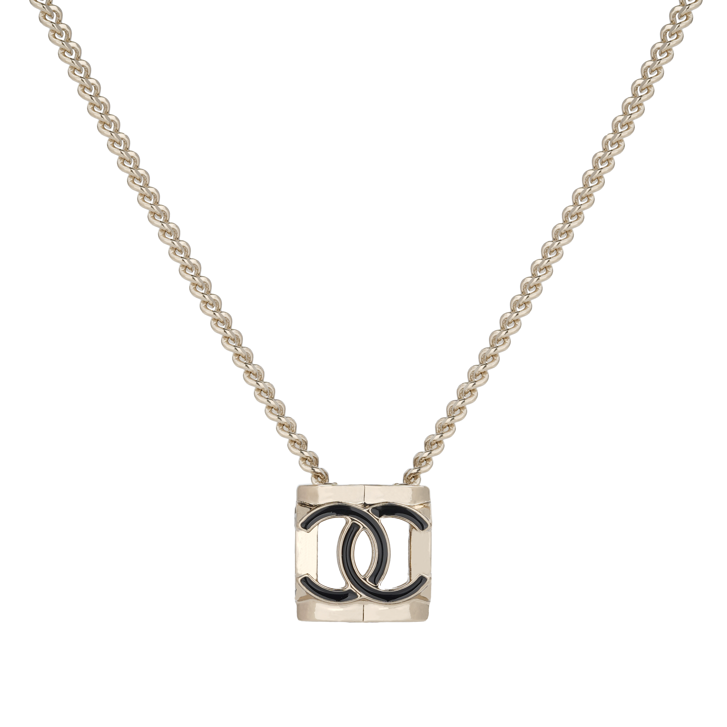 Order (Women) CHANEL Stylish Versatile Chain Necklace for Women - Gold/Black. AB9518B09514NK893