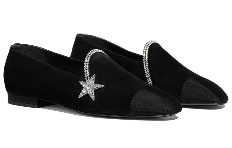 (W) Chanel Suede 'Black Calfskin Flats' 圖 3