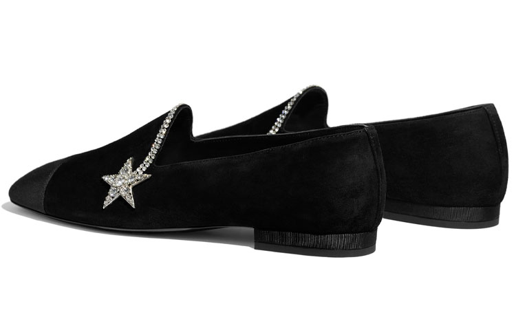 (W) Chanel Suede 'Black Calfskin Flats' 圖 4