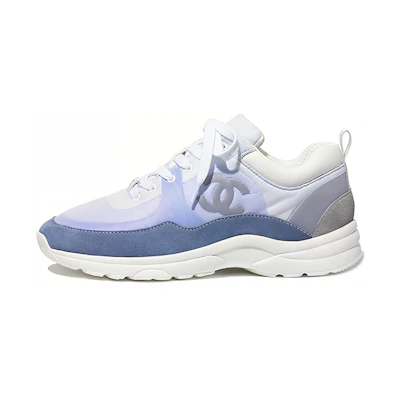 (W) Chanel Suede Calfskin Sneaker 'Sky Blue'