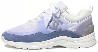 (Women) Chanel Suede Calfskin Sneaker 'Sky Blue' G37136-Y55131-0K117 (Women) Chanel Suede Calfskin Sneaker 'Sky Blue' G37136-Y55131-0K117