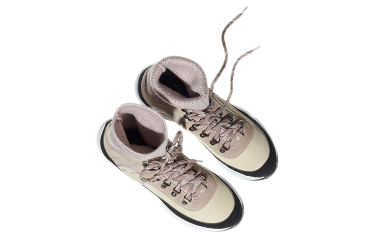 (W) Chanel Suede Effect Calfskin Knit Sneaker 'Pink Black' 圖 2