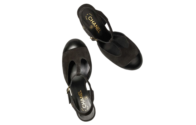 (W) Chanel Suede High-Heel 'Black' 圖 3