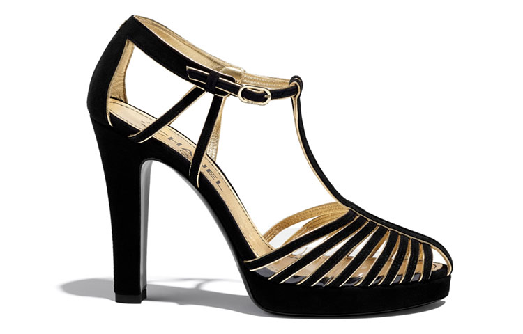 (W) Chanel Suede High Heel 'Black' 圖 2