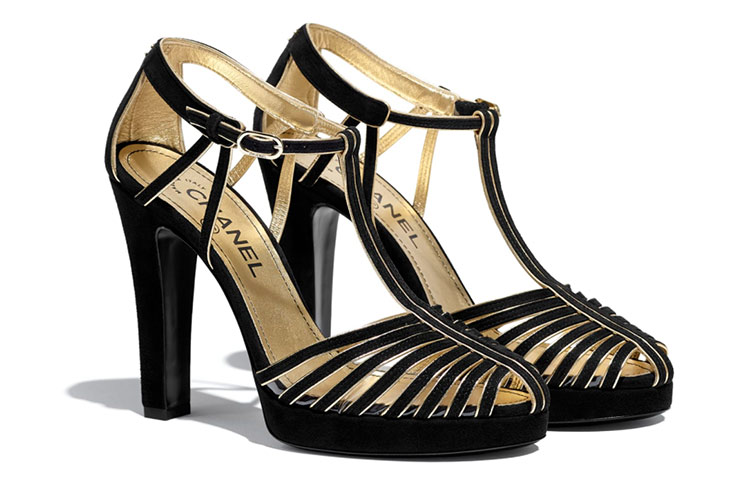 (W) Chanel Suede High Heel 'Black' 圖 3