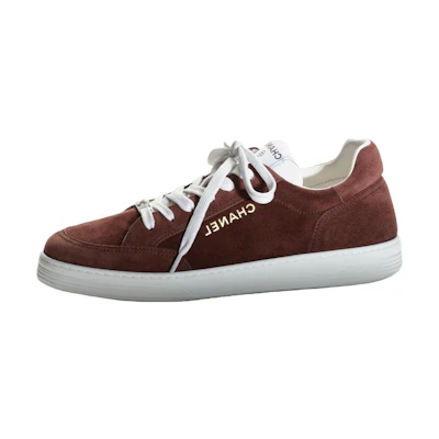 (W) Chanel Suede Low-Top Sneakers 'Classic CMFT Brown'