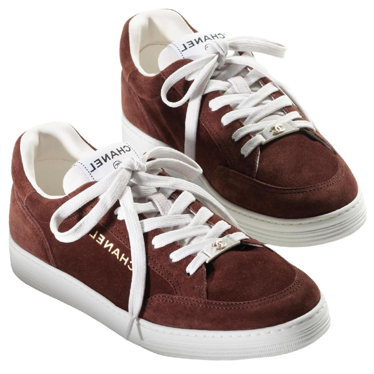 (W) Chanel Suede Low-Top Sneakers 'Classic CMFT Brown' 圖 4