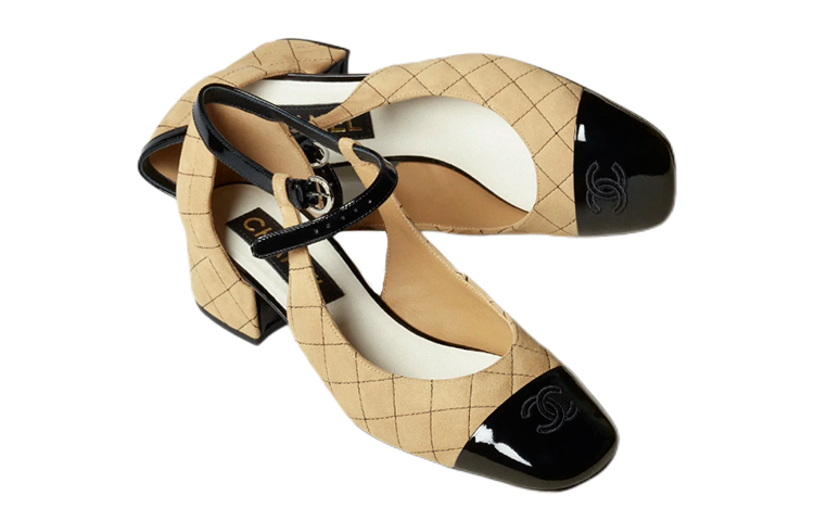 Lookbook (W) Sepatu Heels Chanel Suede 'Beige' G39383-Y56114-K4809